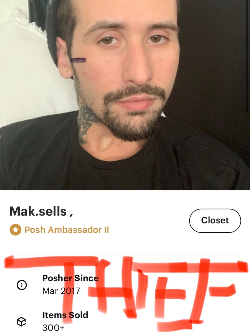 this guy @mikemaksel claim to be a “posh ambassador “ and he is a thief
